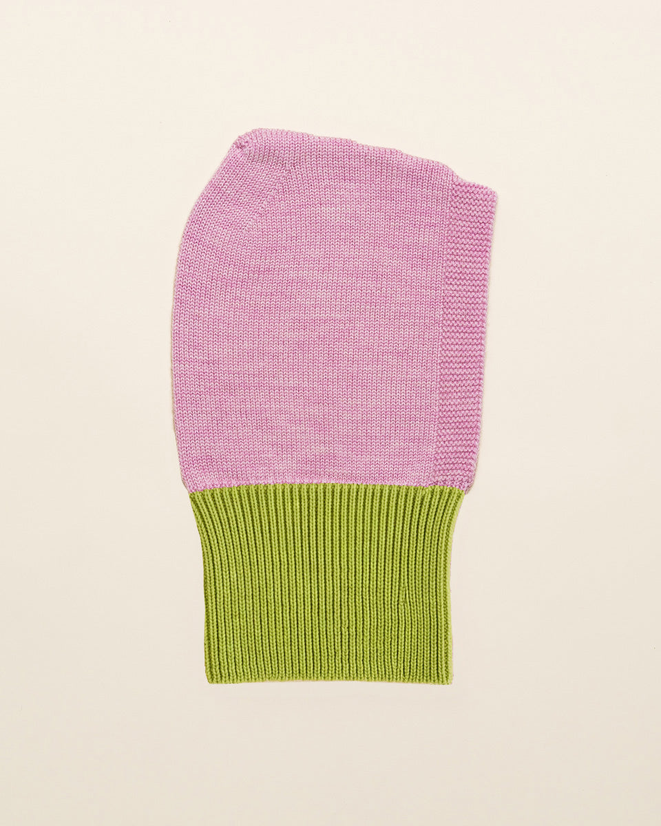 Hvid balaclava Eddy - Lime Pop / Cotton Candy