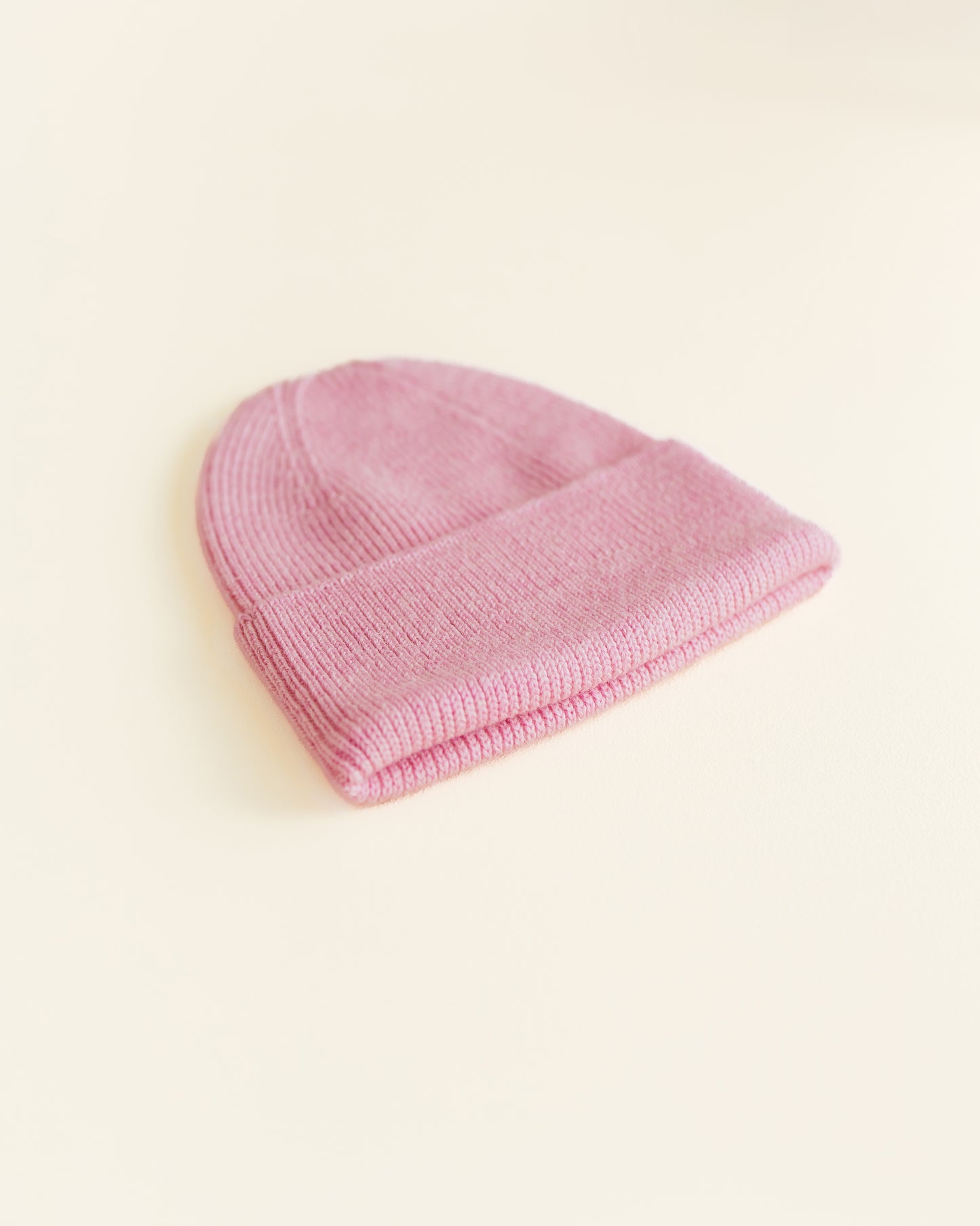 Hvid beanie Fonzie newborn AW25/26 - Cotton candy