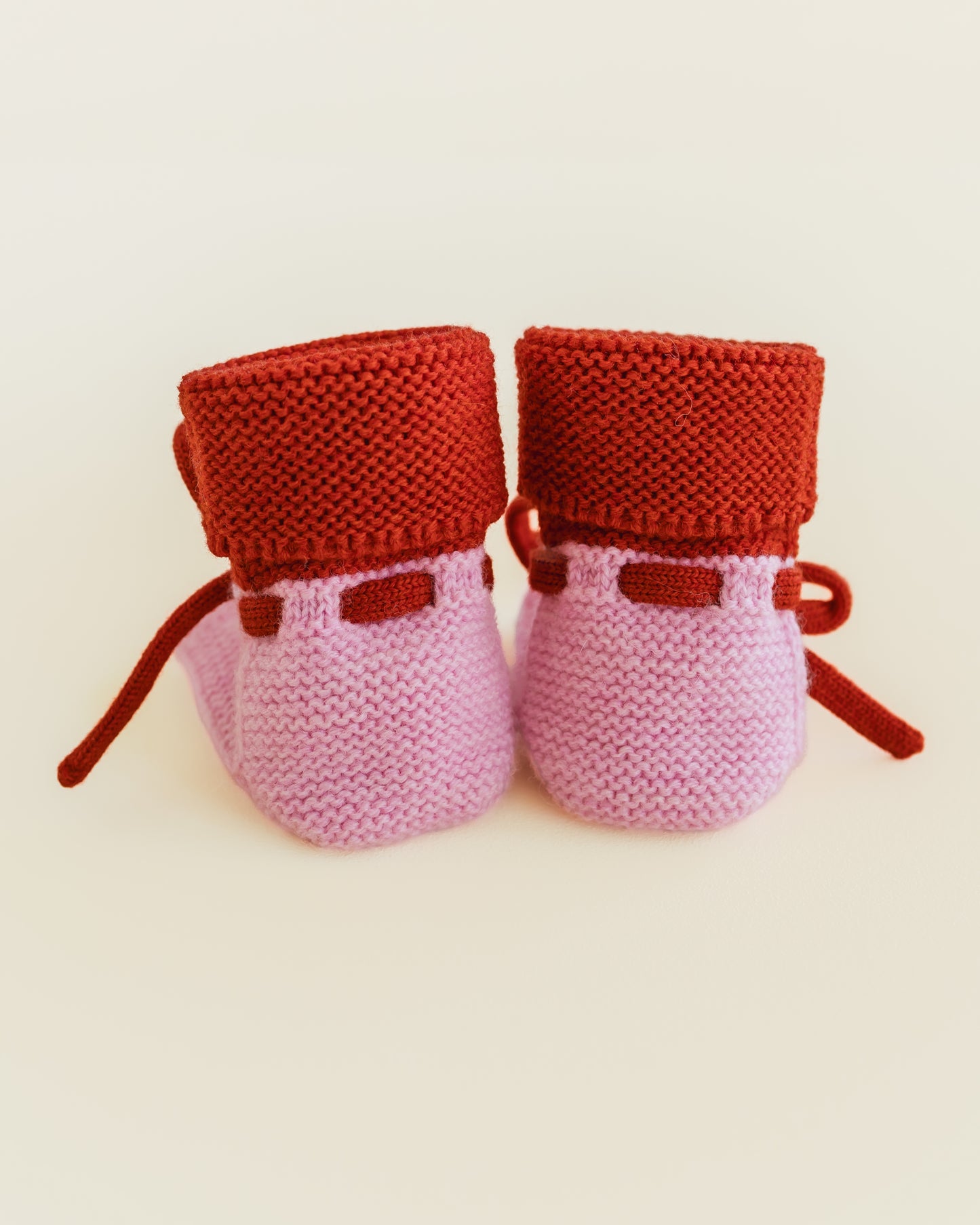 Hvid 'happy' slofjes - Cotton candy / Red