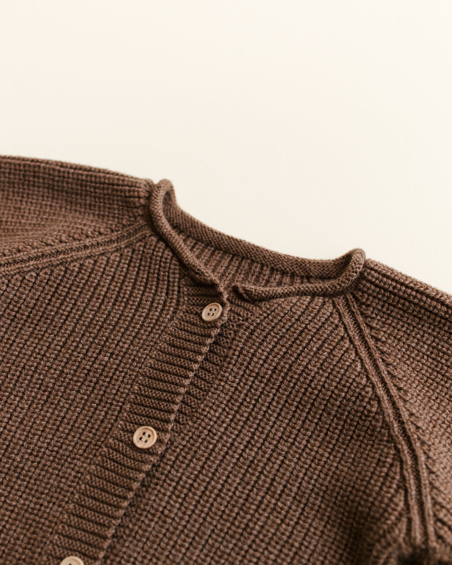 Hvid cardigan Inga - Mocha