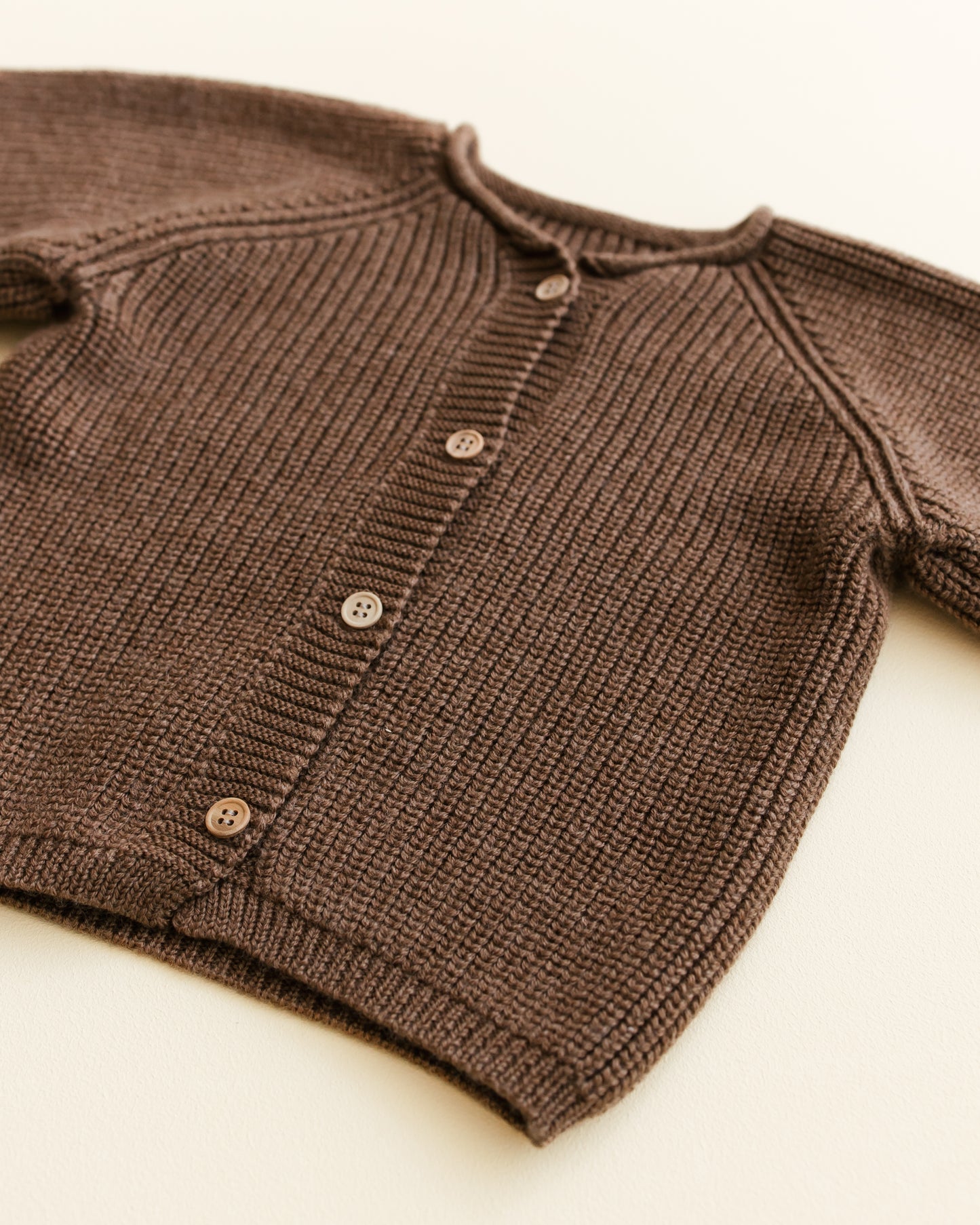 Hvid cardigan Inga - Mocha