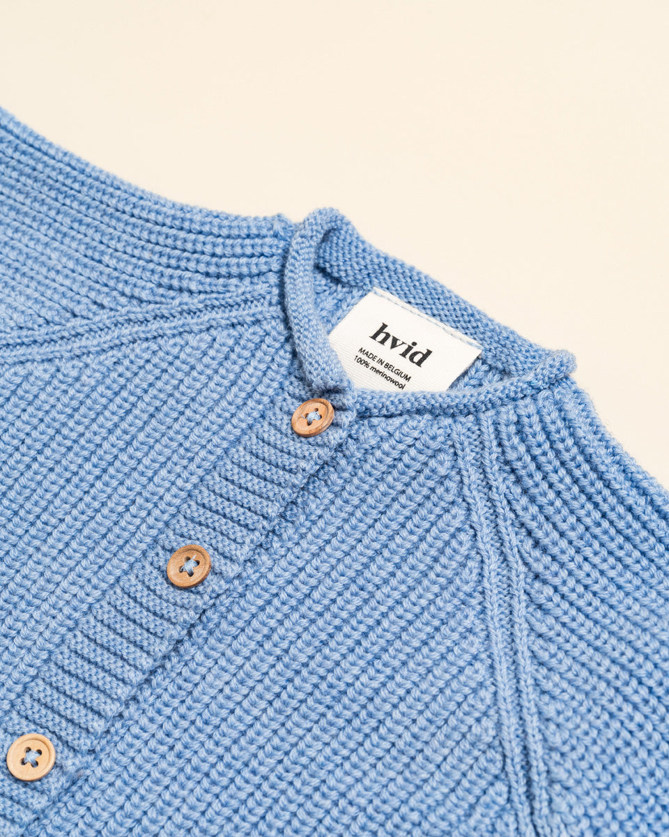 Hvid cardigan Inga - Light Blue
