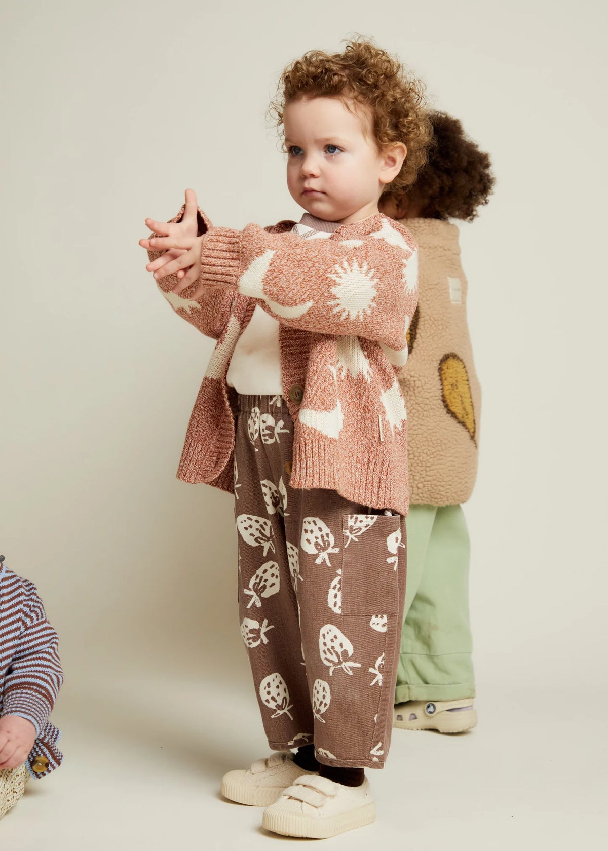 Claude & Co Cozmo Moon & Stars cardigan - Russet