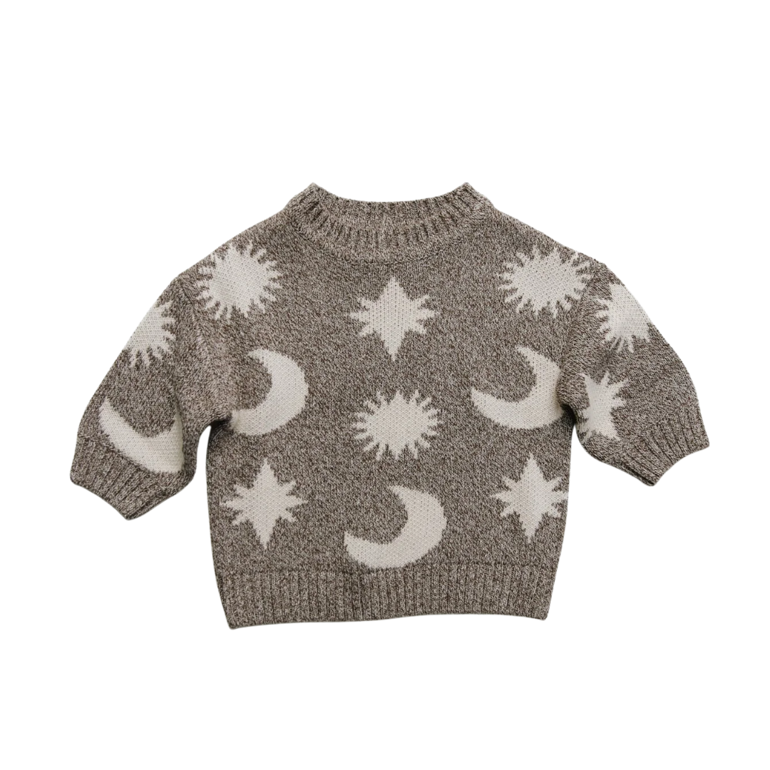 Claude & Co Cozmo Moon & Stars sweater - Mushroom