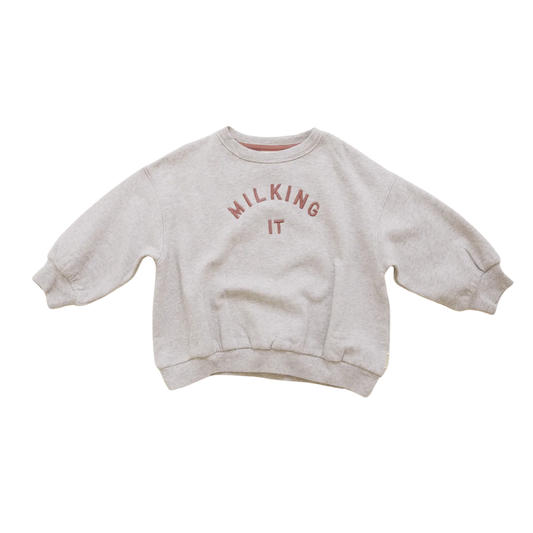 Claude & Co Carner Milking It sweater - Grey Marl