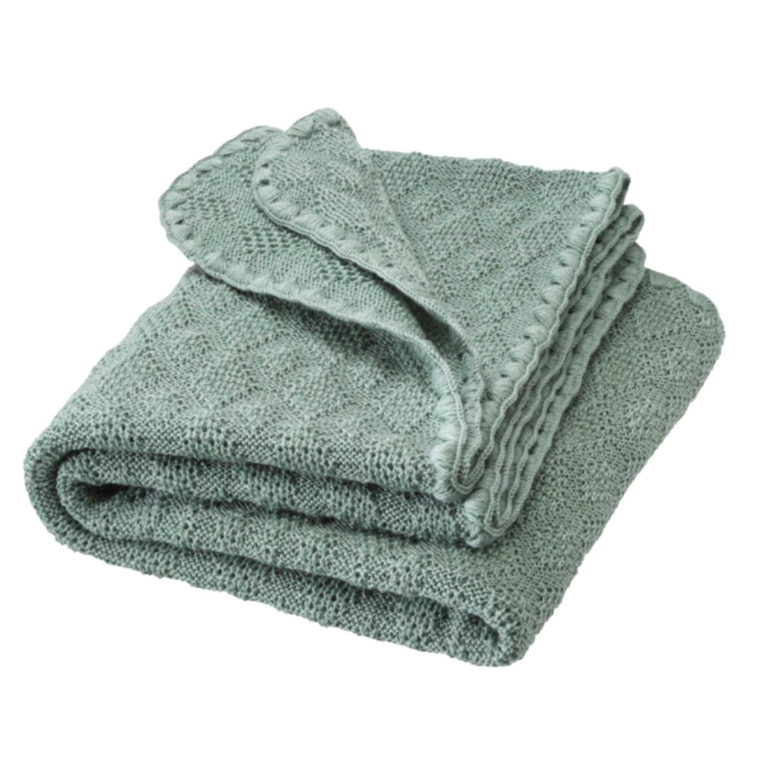 Disana wool baby blanket - Jade