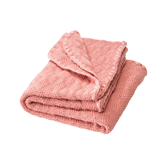 Disana wollen baby deken AW25/26 - Soft pink