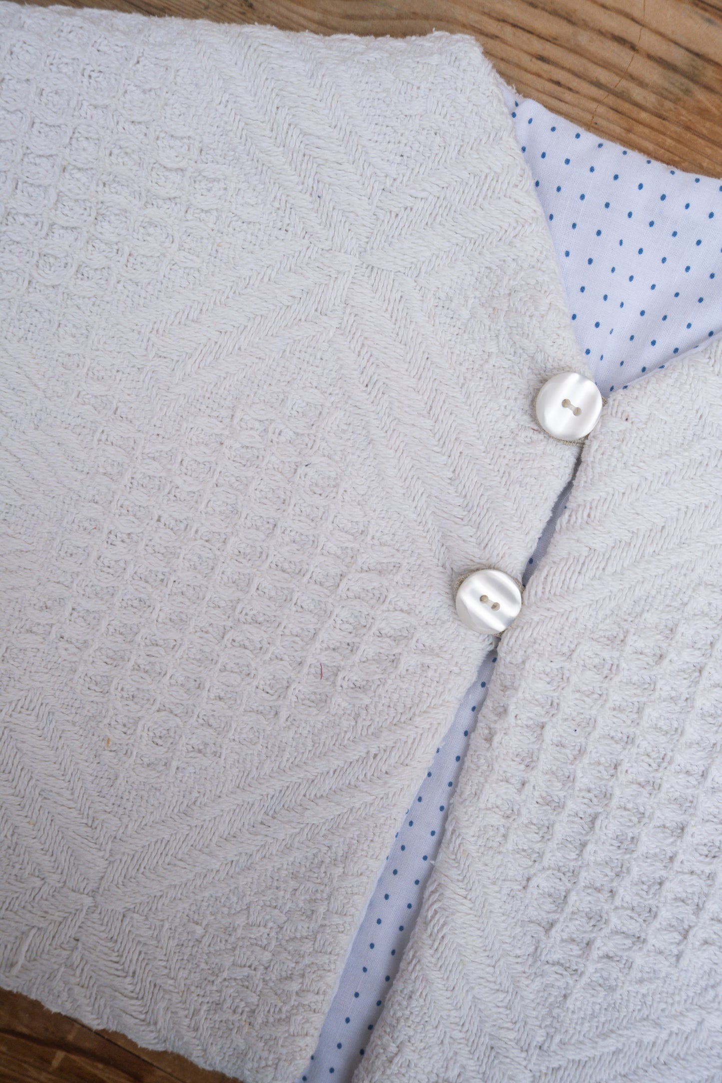 Floortje Elisabeth Ayla jasje baby - Off White Blanket - 6-14 maanden