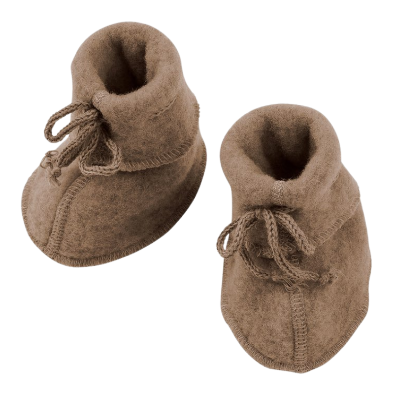 Engel Natur wolfleece babyslofjes – Walnut