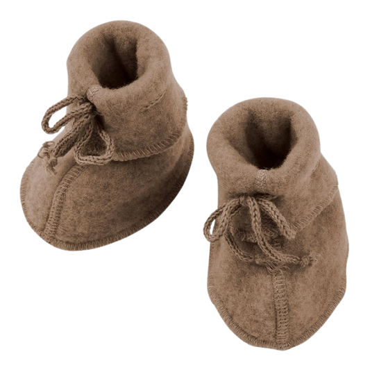 Engel Natur wolfleece babyslofjes – Walnut