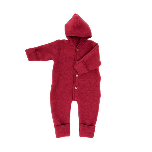 Engel Natur wool fleece overalls - natural