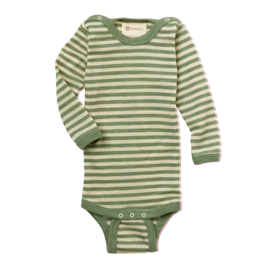 Engel Natur wollen romper - Sage Green / Natural