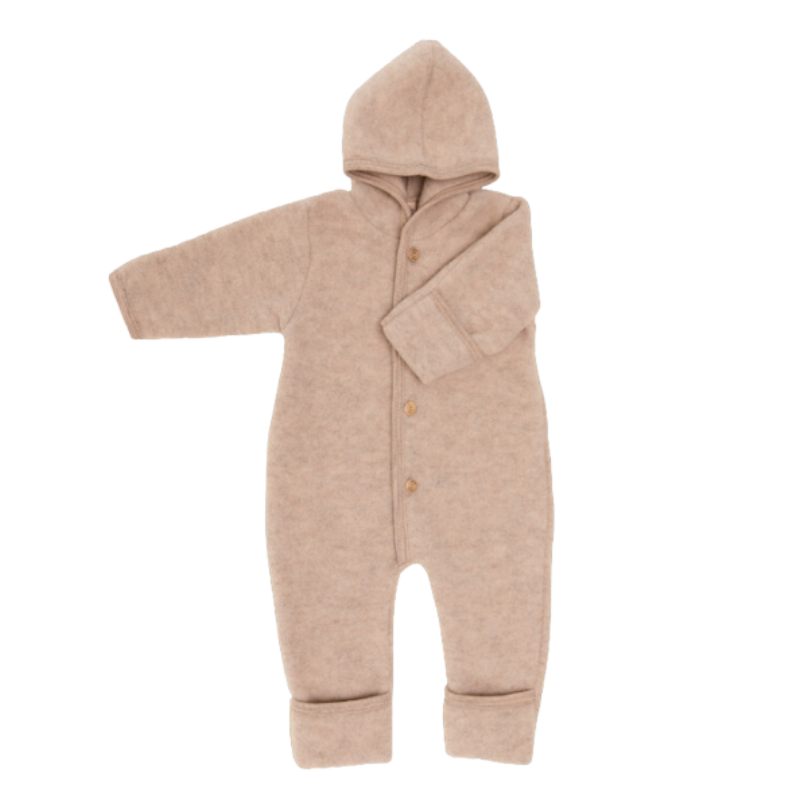 Engel Natur wool fleece overalls - natural