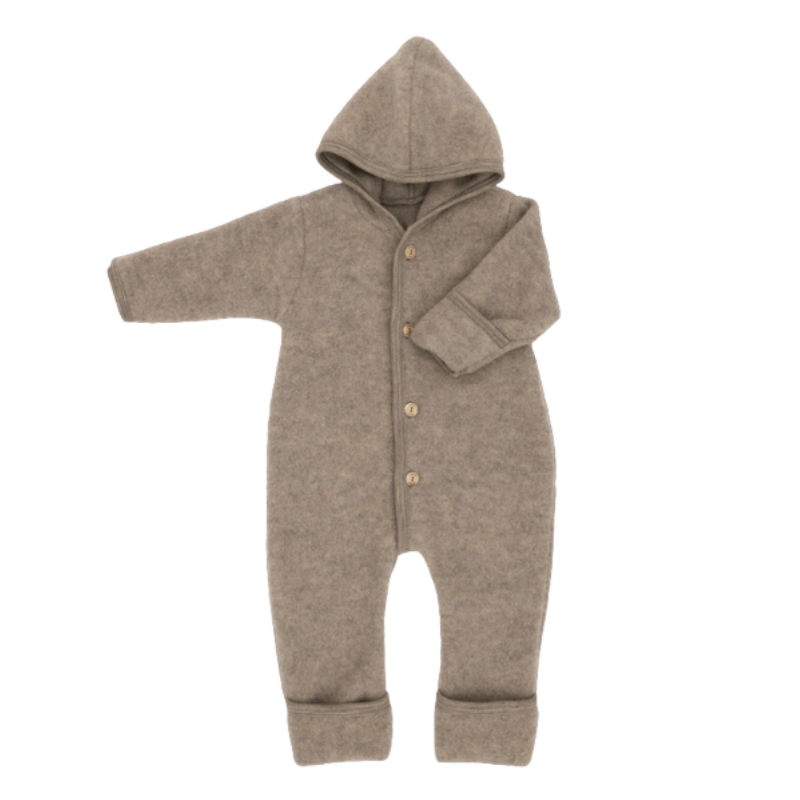 Engel Natur merino wolfleece overall - Walnut