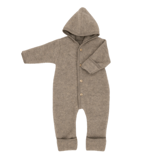 Engel Natur merino wolfleece overall - Walnut