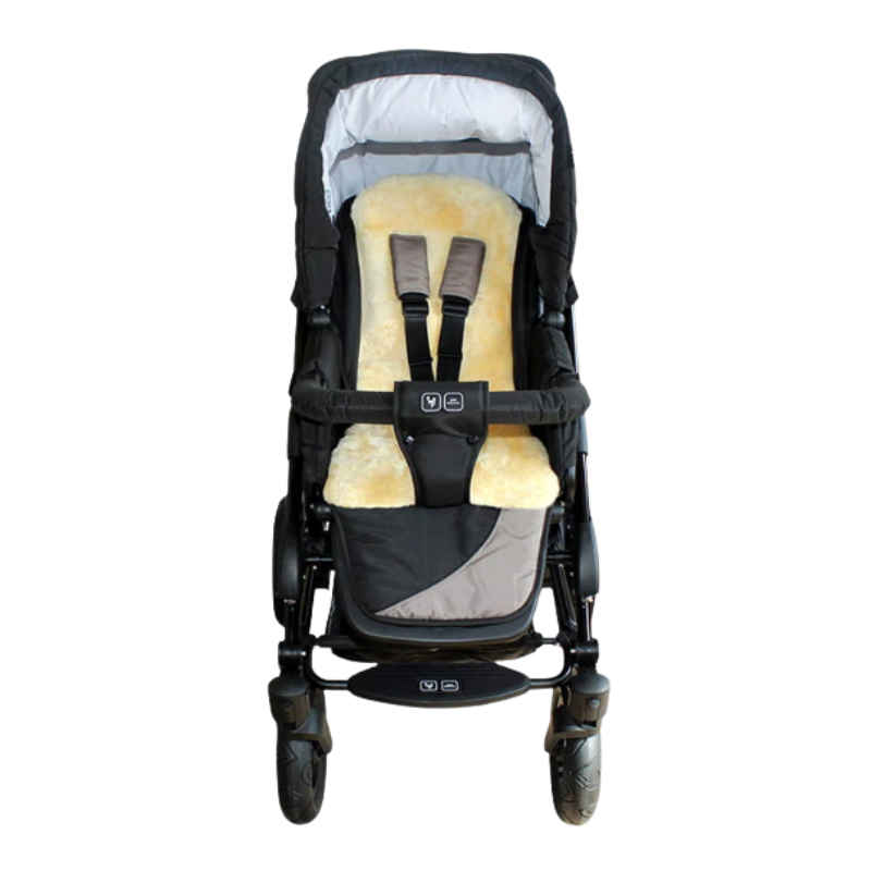 Heitmann Felle buggy/autostoel schapenvacht - Goud