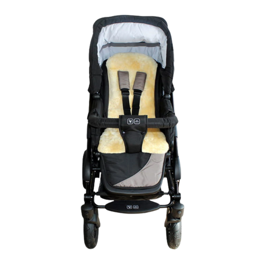 Heitmann Felle buggy/autostoel schapenvacht - Goud