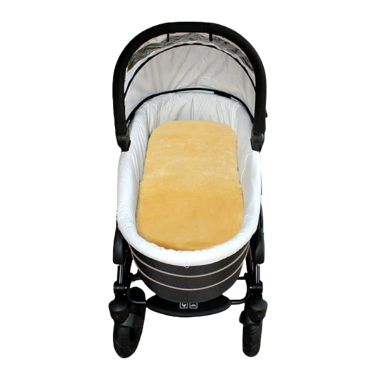 Sheepskin stroller - gold