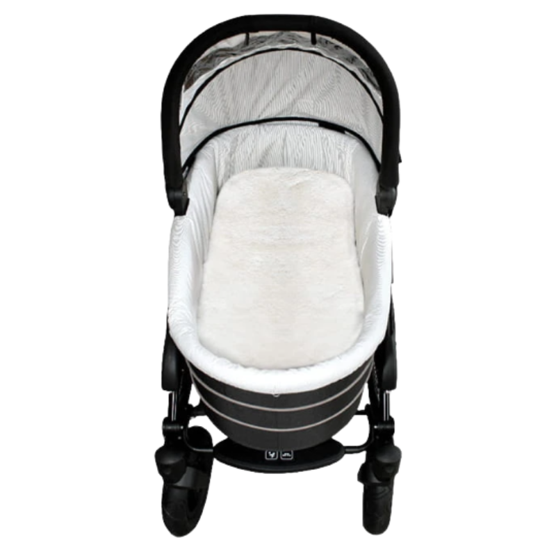 Sheepskin stroller - gold