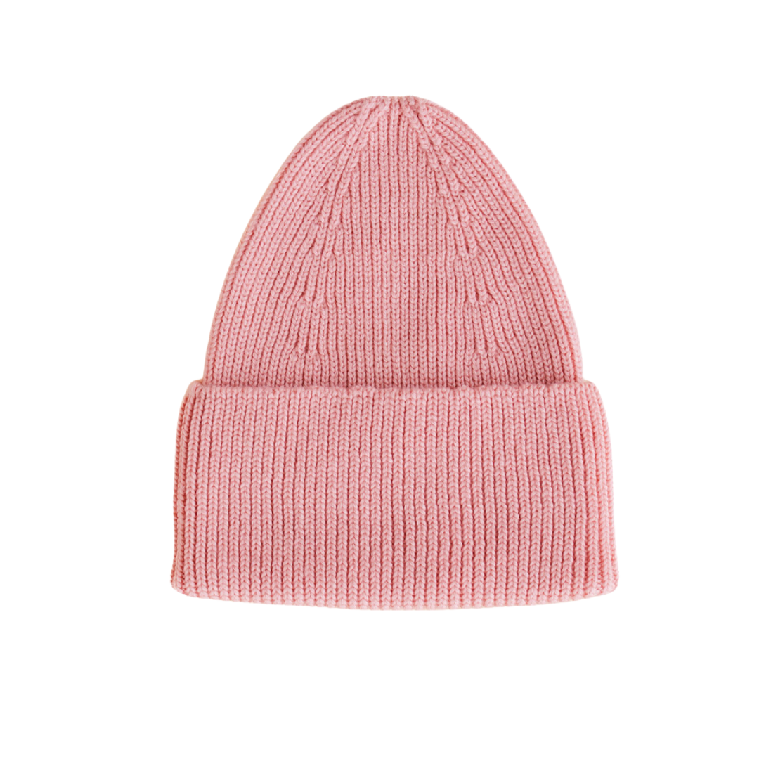 Hvid beanie Fonzie adult - Bubblegum