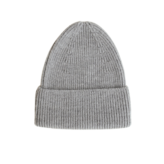 Hvid beanie Fonzie adult - Grey Melange