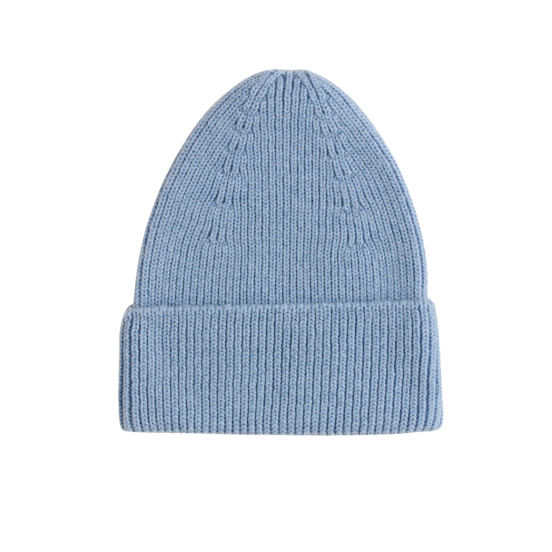 Hvid beanie Fonzie adult - Light Blue