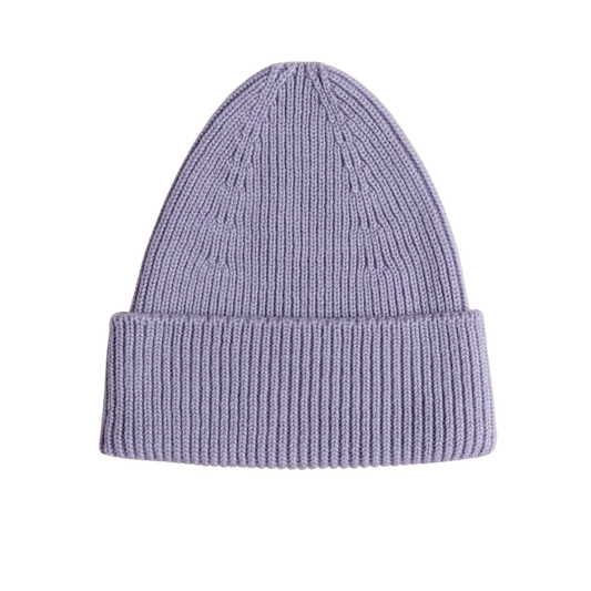 Hvid beanie Fonzie adult - Lilac
