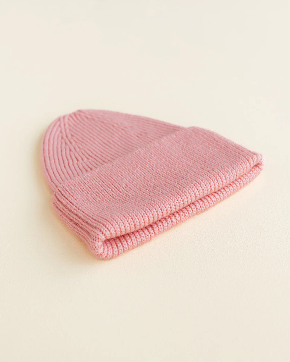 Hvid beanie Fonzie kids - Bubblegum