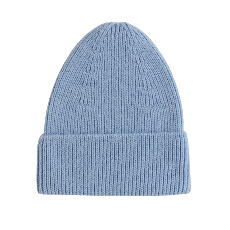 Hvid beanie Fonzie kids - Light blue