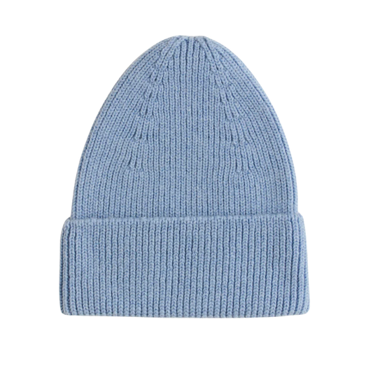 Hvid beanie Fonzie kids - Light blue