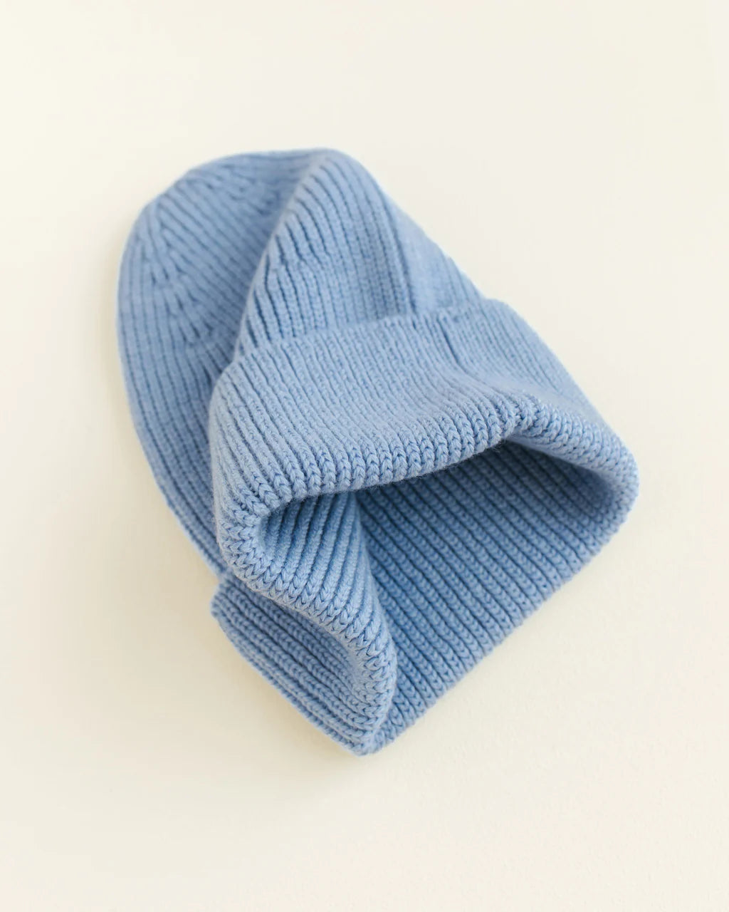 Hvid beanie Fonzie kids - Light blue