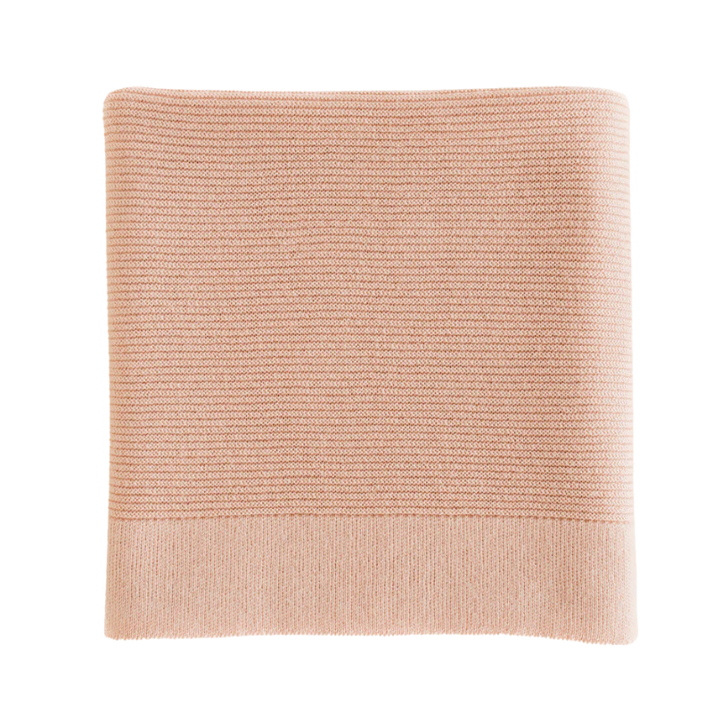 Hvid blanket Gust - Apricot
