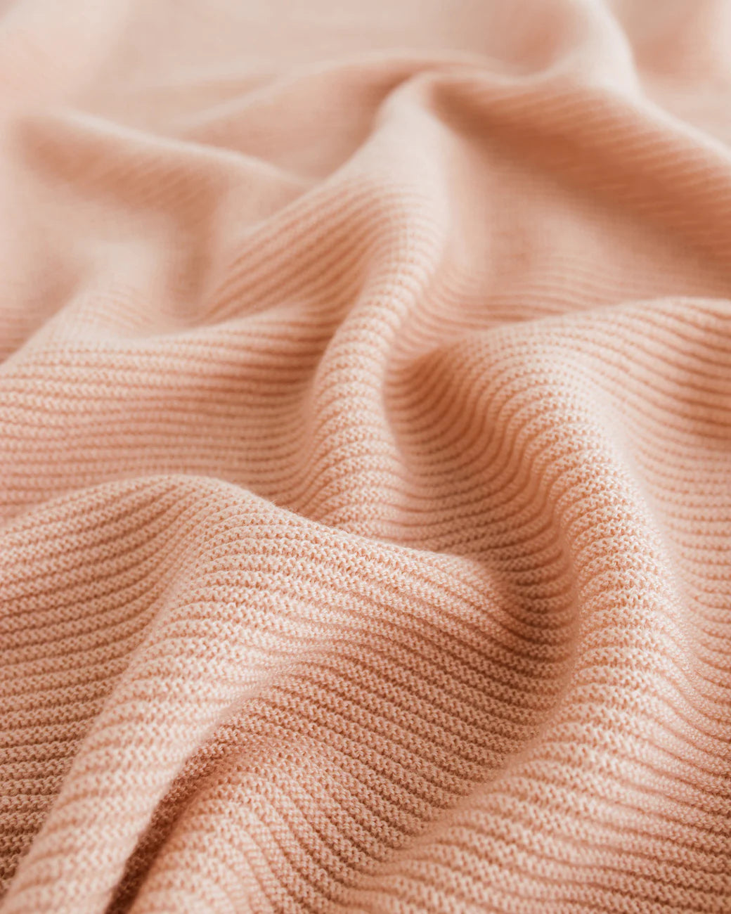 Hvid blanket Gust - Apricot