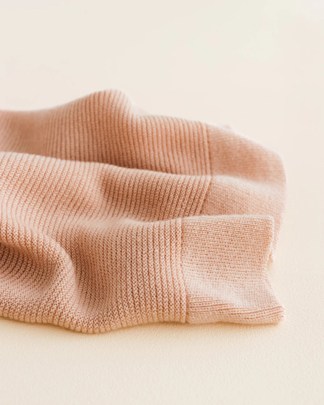 Hvid blanket Gust - Apricot