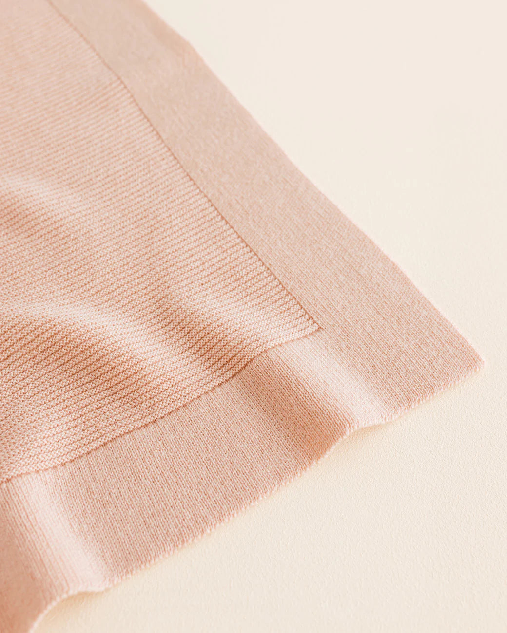 Hvid blanket Gust - Apricot