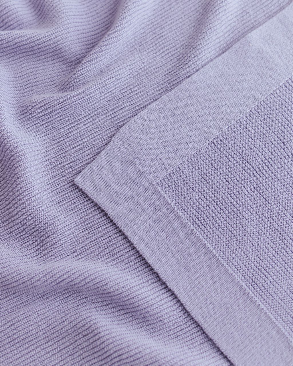 Hvid blanket Gust - Lilac