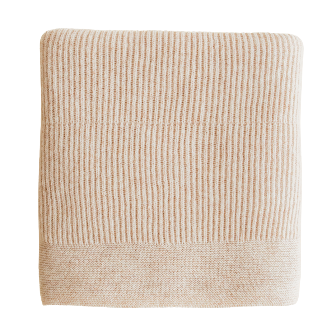 Hvid deken Gaston - Soft Beige