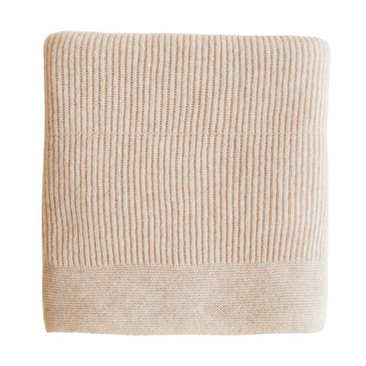 Hvid deken Gaston - Soft Beige