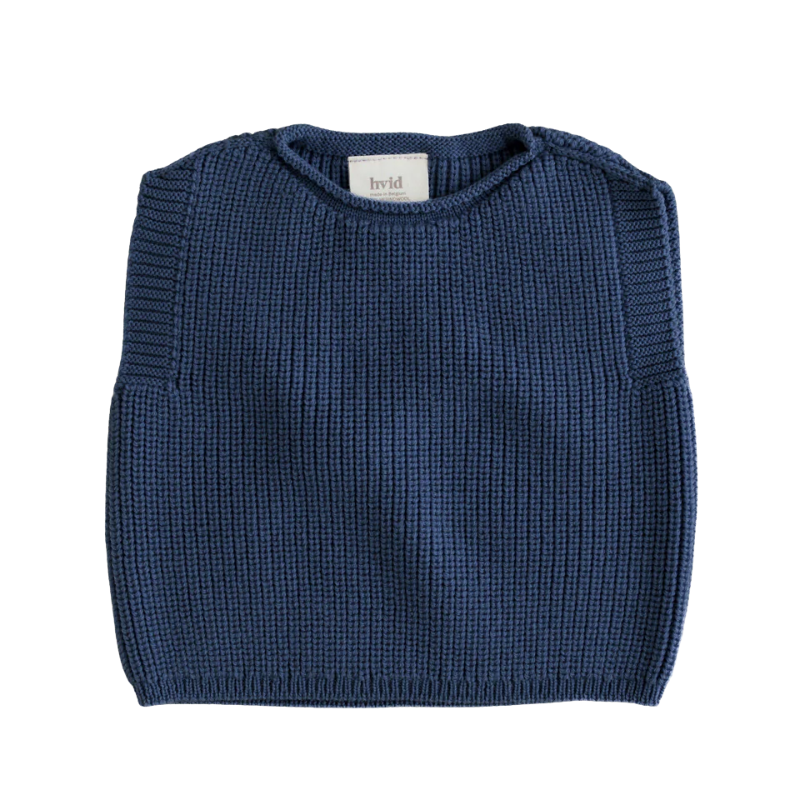 Hvid Weste Harvey Baby - Hellblau