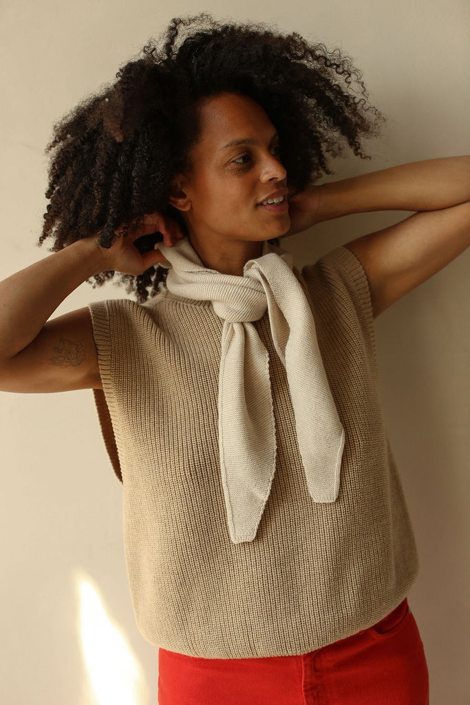 Hvid scarf Josephina - Cream