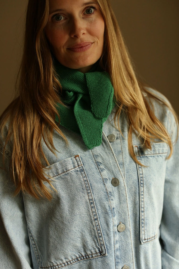 Hvid scarf Josephina - Grass