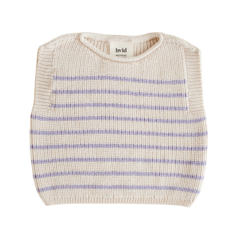 Hvid cardigan Harvey baby - Cream / Lilac