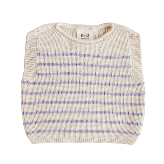 Hvid cardigan Harvey baby - Cream / Lilac