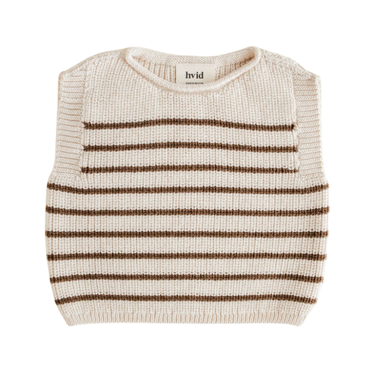 Hvid vest Harvey baby AW25/26 - Cream / Mocha