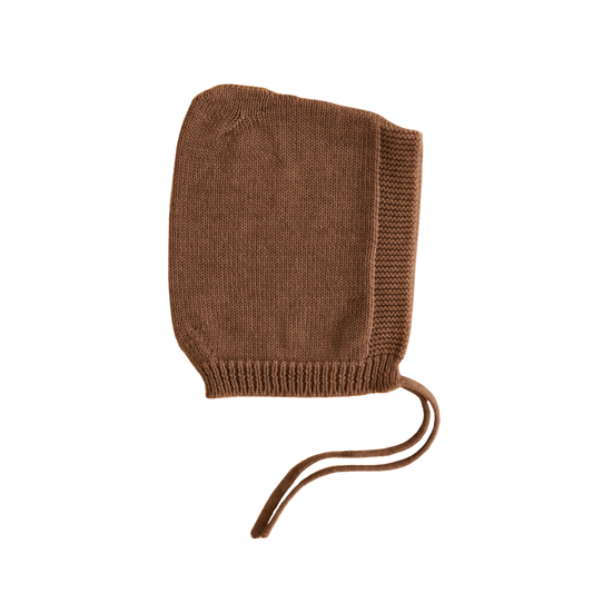 Hvid Pixie bonnet Isidor - Mocha