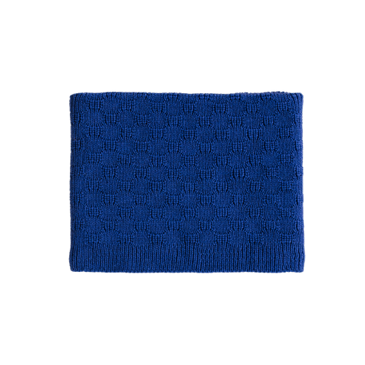 Hvid tube sjaal Gigi - Cobalt blue