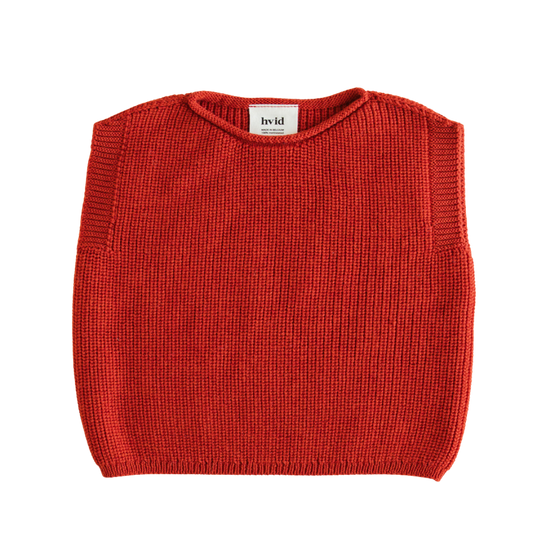 Hvid vest Harvey baby - Red