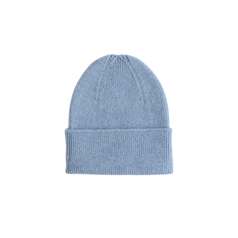 Hvid beanie Fonzie newborn - Light Blue