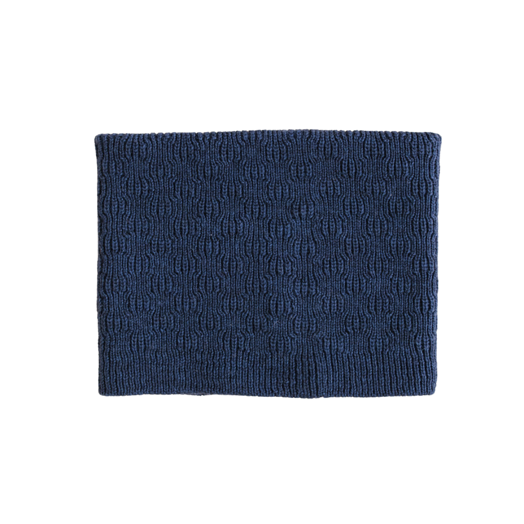 Hvid tube sjaal Gigi - Blue