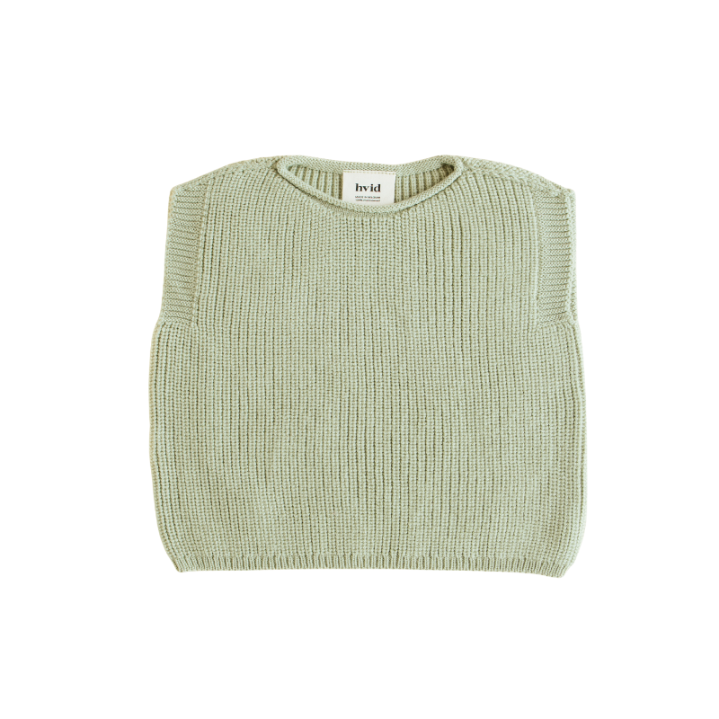 Hvid vest Harvey baby - Mint